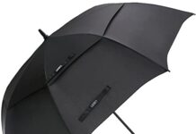 Top Golf Umbrellas 2024: Find the Best Golf Umbrella for Ultimate Protection and Style G4Free 62 Inch Automatic Open Golf Umbrella Extra Large Oversize Double Canopy Vented Windproof Waterproof Stick Umbrellas (Black)