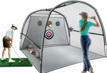 Golf Practice Net Review golf practice net2 in 1 golf netgolf hitting aids nets for backyard driving chipping home golf swing training with targe 4