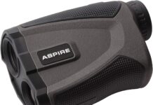 Aspire Golf Platinum Laser Rangefinder Review aspire golf platinum laser rangefinder with slope 6x magnification 1000 yards pin seek target lock vibration alert noise 3
