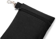 BuyAgain Golf Tee Pouch Review buyagain golf tee pouch 562 x 687 inch professional zipper golf teeball pouch bag with metal lobster claw clip 3