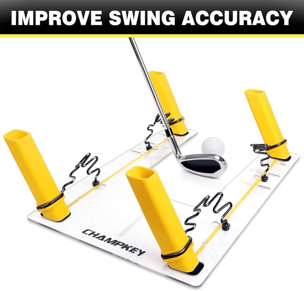 CHAMPKEY PATHGUIDER Swing Plane Alignment Golf Swing Trainer - Improve Swing Plane Accuracy - Achieve Consistency Golf Swing Plane CHAMPKEY PATHGUIDER Swing Plane Alignment Golf Swing Trainer - Improve Swing Plane Accuracy - Achieve Consistency Golf Swing Plane