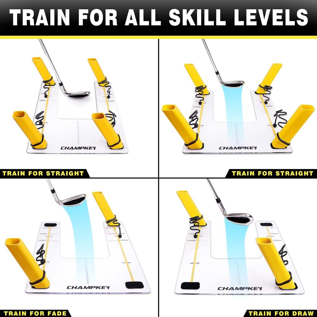 CHAMPKEY PATHGUIDER Swing Plane Alignment Golf Swing Trainer - Improve Swing Plane Accuracy - Achieve Consistency Golf Swing Plane CHAMPKEY PATHGUIDER Swing Plane Alignment Golf Swing Trainer - Improve Swing Plane Accuracy - Achieve Consistency Golf Swing Plane