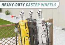 Golf Bag Storage Garage Organizer Review golf bag storage garage organizer for 3 golf bags golf bag storage rack for garage golf bag organizer with 2 side shelve 2