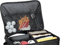 STUFFSTASH Golf Trunk Organizer Review stuffstash golf trunk organizer with shoe compartments dividers storage for tees gloves balls and more store accessories
