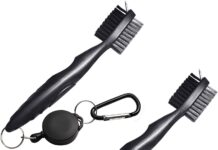 XinTan Tiger Golf Club Brush Groove Cleaner Review xintan tiger golf club brush groove cleaner with retractable zip line and aluminum carabiner cleaning tools 4