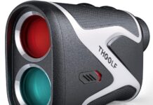 THGOLF 1300 Yard Golf Rangefinder Review 1300 yard golf rangefinder with slope usb c recharging range finder golfing with magnetic strip 6x magnification 25mm vi