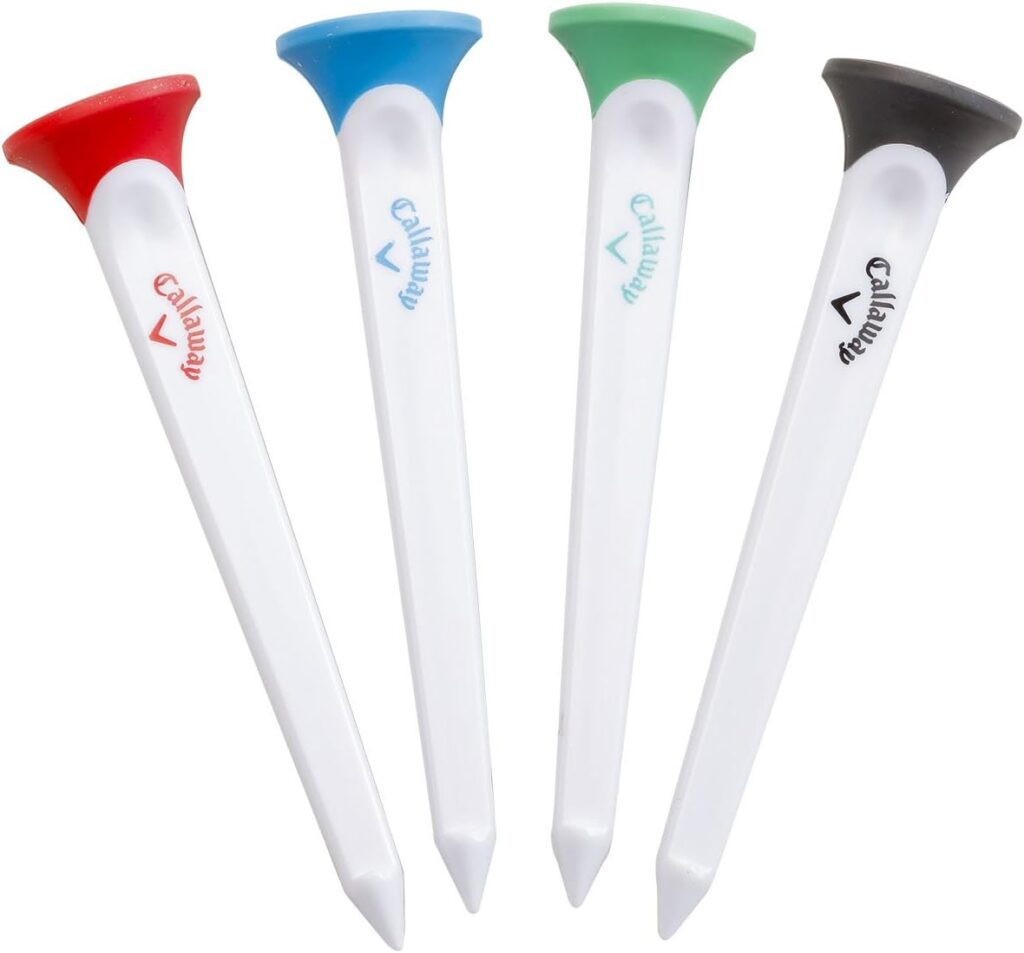 Callaway Par-Tee Plastic Golf Tees, Assorted, Pack of 4 Callaway Par-Tee Plastic Golf Tees, Assorted, Pack of 4