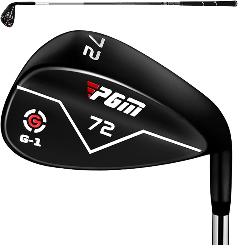PGM Wedge - 72 Degrees Premium Sand Wedge, Lob Wedge for Men Women - CNC Textured - Bunker Buster Escape Bunkers and Save Strokes Around The Green-High Loft Golf Club PGM Wedge - 72 Degrees Premium Sand Wedge, Lob Wedge for Men Women - CNC Textured - Bunker Buster Escape Bunkers and Save Strokes Around The Green-High Loft Golf Club