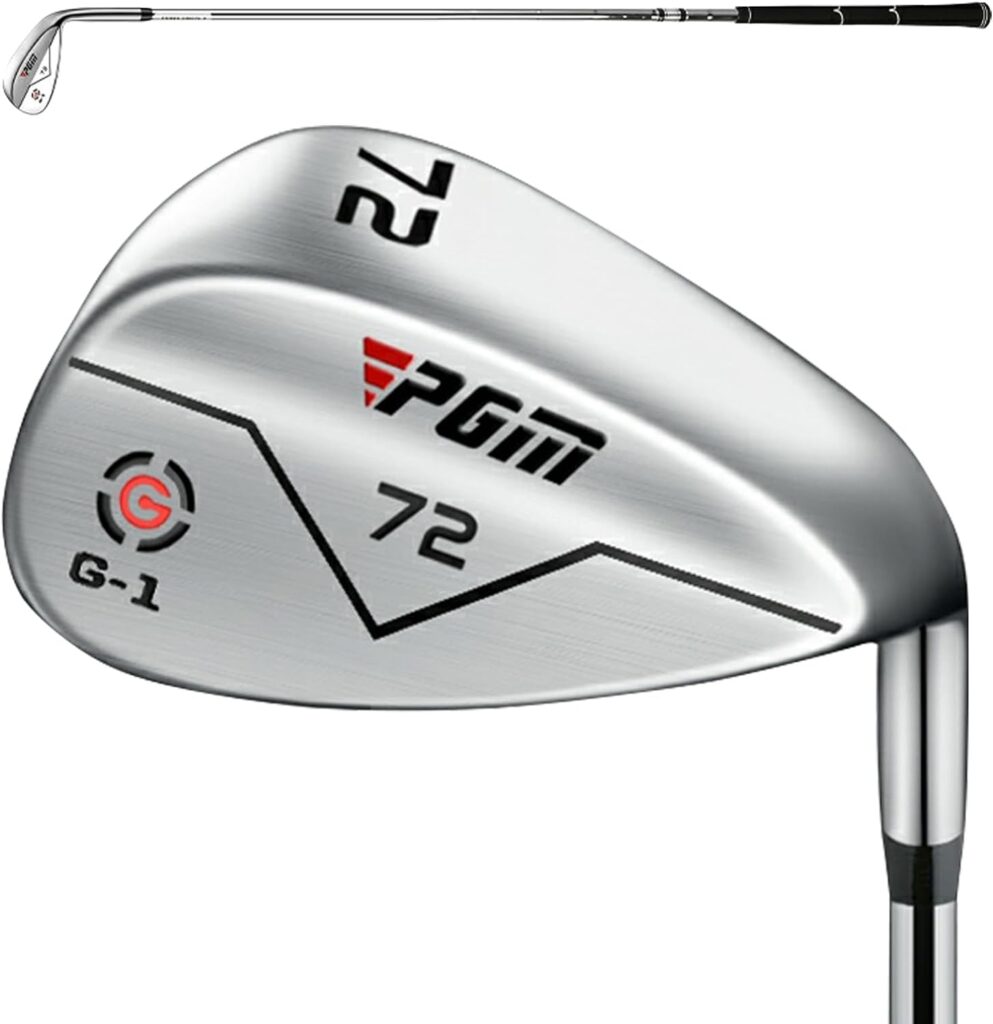 PGM Wedge - 72 Degrees Premium Sand Wedge, Lob Wedge for Men Women - CNC Textured - Bunker Buster Escape Bunkers and Save Strokes Around The Green-High Loft Golf Club PGM Wedge - 72 Degrees Premium Sand Wedge, Lob Wedge for Men Women - CNC Textured - Bunker Buster Escape Bunkers and Save Strokes Around The Green-High Loft Golf Club