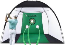 Golf Net Upgraded Practice Net Review golf net upgraded golf practice net with fairway for backyard driving golf hitting net kit for garage range swing chippi