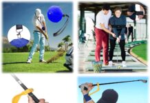 Golf Swing Training Aid Arm Band Review golf swing training aid arm band trainer impact ball inflator assist posture motion correction aids set for men women go 2