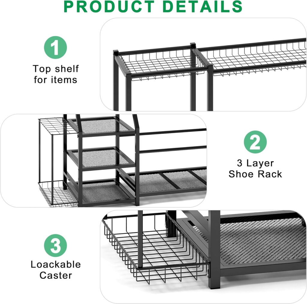 Golf Bag Storage Garage Organizer, 2 Golf Bags Storage Stand and Golfing Equipment Accessories Storage Stand and Other Golfing Equipment Rack, Extra Golf Clubs Display Rack Golf Bag Storage Garage Organizer, 2 Golf Bags Storage Stand and Golfing Equipment Accessories Storage Stand and Other Golfing Equipment Rack, Extra Golf Clubs Display Rack