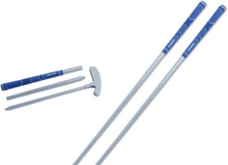 Golf 2PCS/Pack Two-Way Putter Club Review golf 2pcspack two way putter club for right or left handed golfers foldable alloy rod head kids adults golf putter 34 le 2