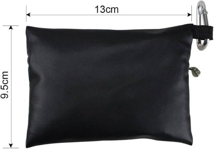 1pc black mini golf tee pouch bag review