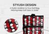 golf bag accessories valuables pouch bags multi pocket zipper hook with 10 pcs wood golf tees for men women 3