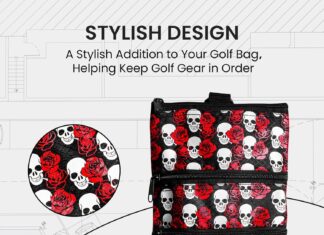 Golf Bag Accessories Valuables Pouch Review golf bag accessories valuables pouch bags multi pocket zipper hook with 10 pcs wood golf tees for men women 3
