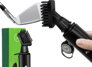 Golf Water Brush Pro Review golf water brush pro golf club cleaner brush with squeeze water bottle holds 4 ounces of water golf club head groove cle