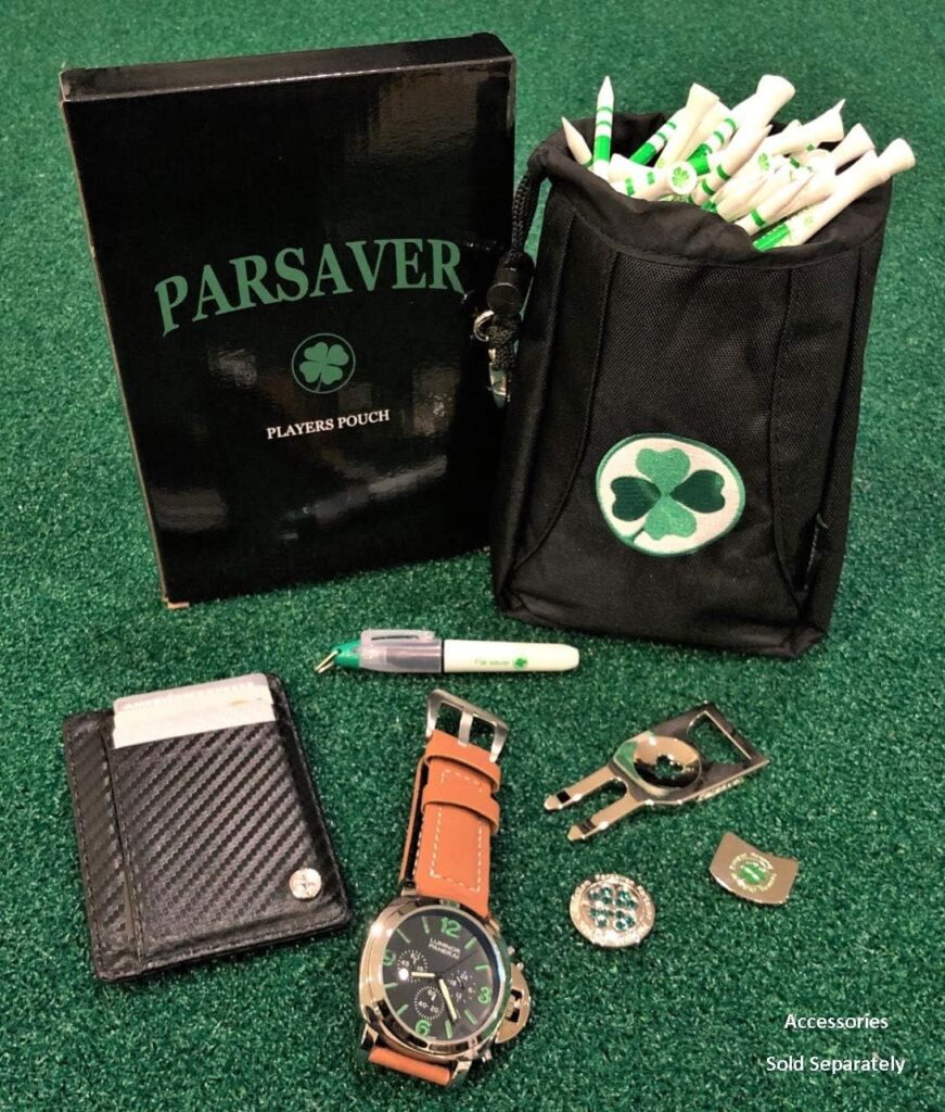 Players Clover Valuables Pouch - A Must Golf Accessories Bag - Safely Store Jewelry Phone - Phone Wallet Golf Pouch - Lucky Chip Golf Pouch