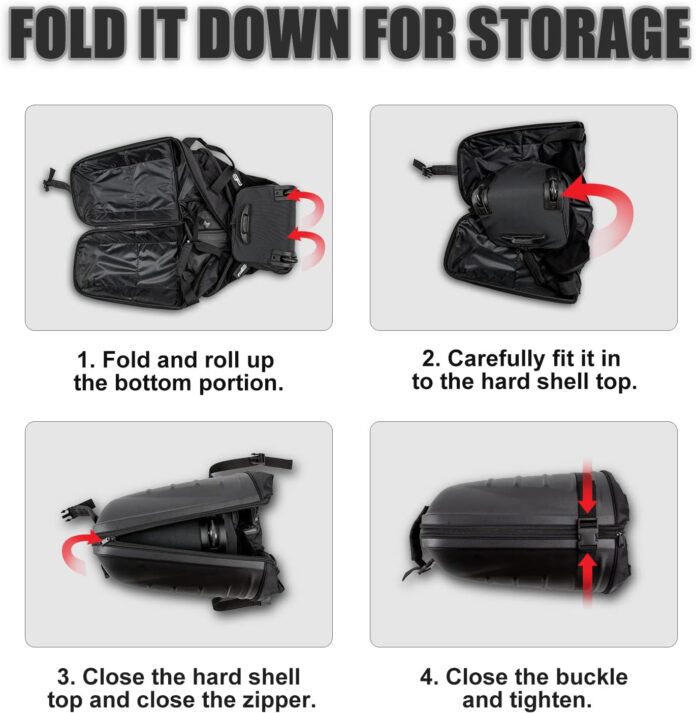 soft sided golf travel bag with reinforced wheels for airlines and hard case top excellent zipper protect your clubs lig 1