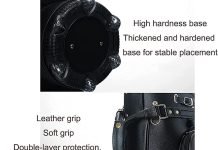 portable golf bag leather golf stand bag for men women high hardness base that can hold 14 clubs suitable for travel gol 3