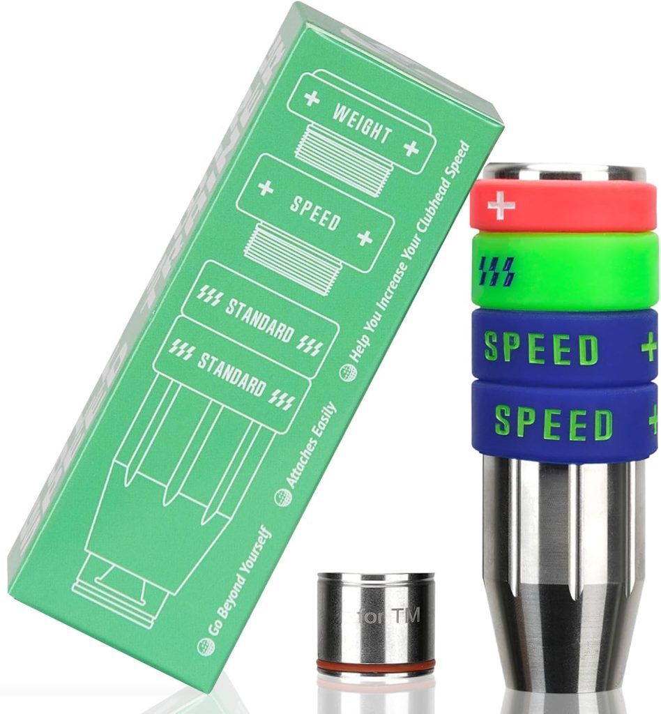 Big Crazy Golf Swing Speed Trainer Adjustable,Training Equipment Three Weight Configuration Options, Golf Tempo Training Aids Connect Your Clubs for Callaway Taylormade Ping Titleist PXG