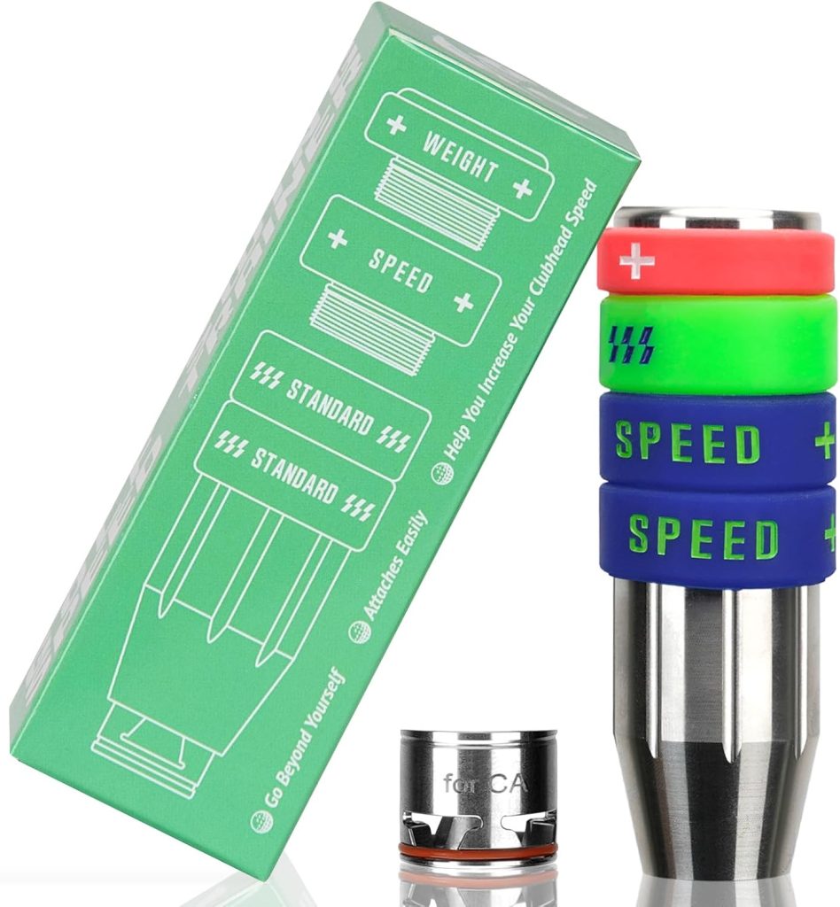 Big Crazy Golf Swing Speed Trainer Adjustable,Training Equipment Three Weight Configuration Options, Golf Tempo Training Aids Connect Your Clubs for Callaway Taylormade Ping Titleist PXG