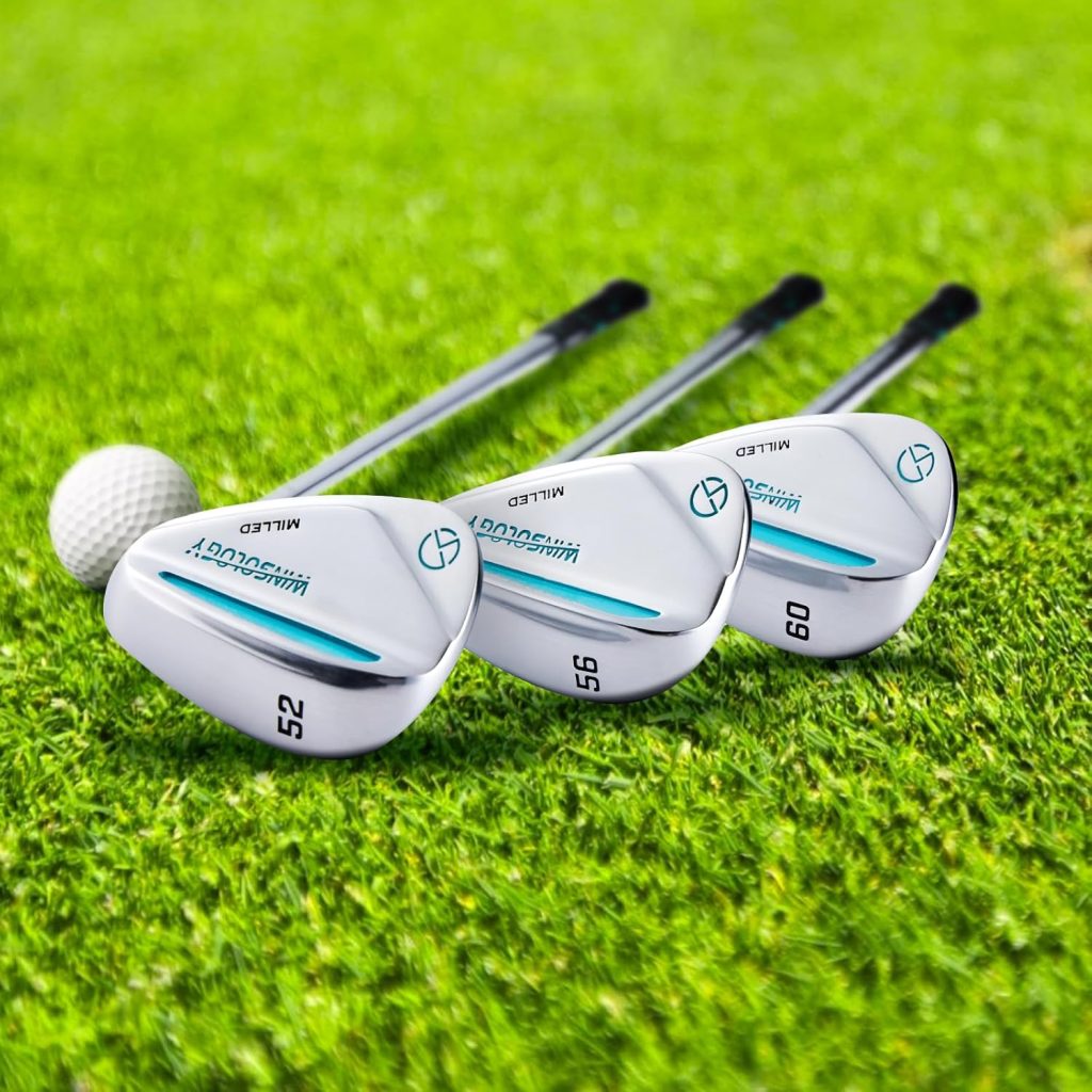 Golf Wedges Set, 52/56/60 Degree Wedges Golf Clubs for Men and Women,Sand Wedge,Pitching Wedges for Men Right Hand,Golf Gift. (Color)