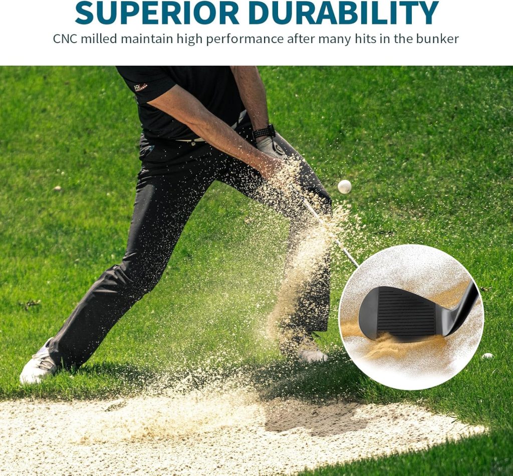 Golf Wedges Set, 52/56/60 Degree Wedges Golf Clubs for Men and Women,Sand Wedge,Pitching Wedges for Men Right Hand,Golf Gift. (Color)