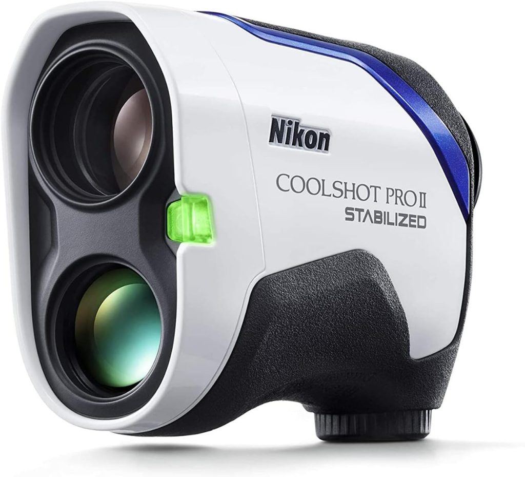 Nikon 6 x 21 CoolShot Pro II Stabilized Laser Rangefinder 16758 Bundle Lens Pen, Rangefinder Tether and Batteries (6 Items)