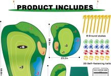 toy life chipping golf game mat indoor outdoor games for adults and family kids outdoor play equipment stick chip game i 9