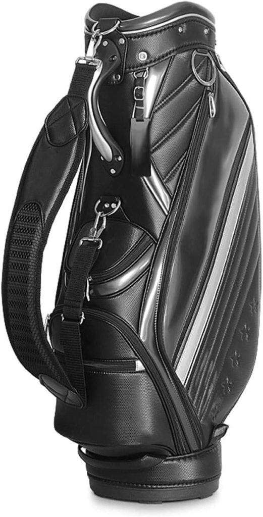 DOMINIO Leather Portable Lightweight Golf Club Cart Bags Golf Club Carry Bags Golf Stand Bags for Men Women DOMINIO Leather Portable Lightweight Golf Club Cart Bags Golf Club Carry Bags Golf Stand Bags for Men Women