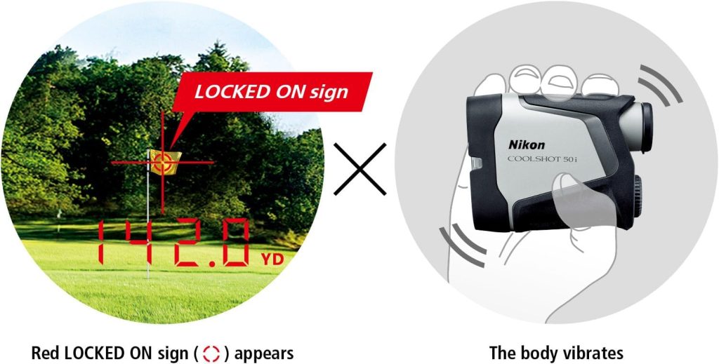 Nikon COOLSHOT 50i Golf Rangefinder | Laser rangefinder with magnet mount, slope, OLED display and 5 Year Warranty | Official Nikon USA Model Nikon COOLSHOT 50i Golf Rangefinder | Laser rangefinder with magnet mount, slope, OLED display and 5 Year Warranty | Official Nikon USA Model