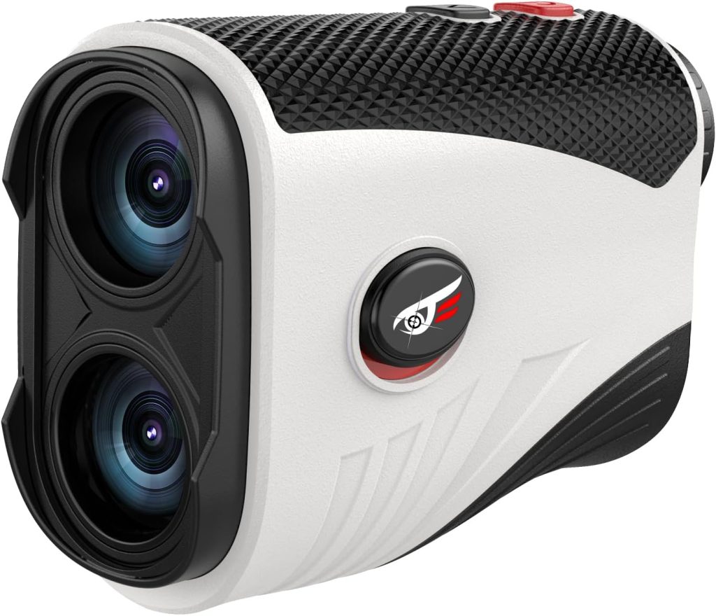 Golf Rangefinder with Slope - 1200 Yards Laser Range Finder with Flag Pole Locking Vibration, 7X Magnification rangefinder with Magnet Stripe Golf Rangefinder with Slope - 1200 Yards Laser Range Finder with Flag Pole Locking Vibration, 7X Magnification rangefinder with Magnet Stripe