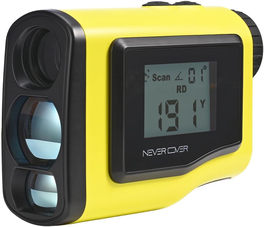 Never Over Range Finder Golf 1100 Yard, Golf Rangefinder with Slope and LCD Screen, Range Finder Golf Flag Lock Tech and Vibration, Colorful Pink, Blue, Red and Yellow Never Over Range Finder Golf 1100 Yard, Golf Rangefinder with Slope and LCD Screen, Range Finder Golf Flag Lock Tech and Vibration, Colorful Pink, Blue, Red and Yellow