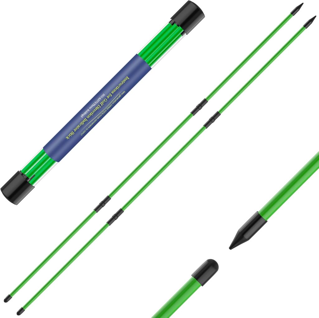 Golf Alignment Sticks 2 Pack,Upgraded 48 Collapsible Alignment Stick Golf Training Aid for Aiming, Putting, Swing Trainer, Golf Training Sticks with Clear Tube Case Golf Alignment Sticks 2 Pack,Upgraded 48 Collapsible Alignment Stick Golf Training Aid for Aiming, Putting, Swing Trainer, Golf Training Sticks with Clear Tube Case