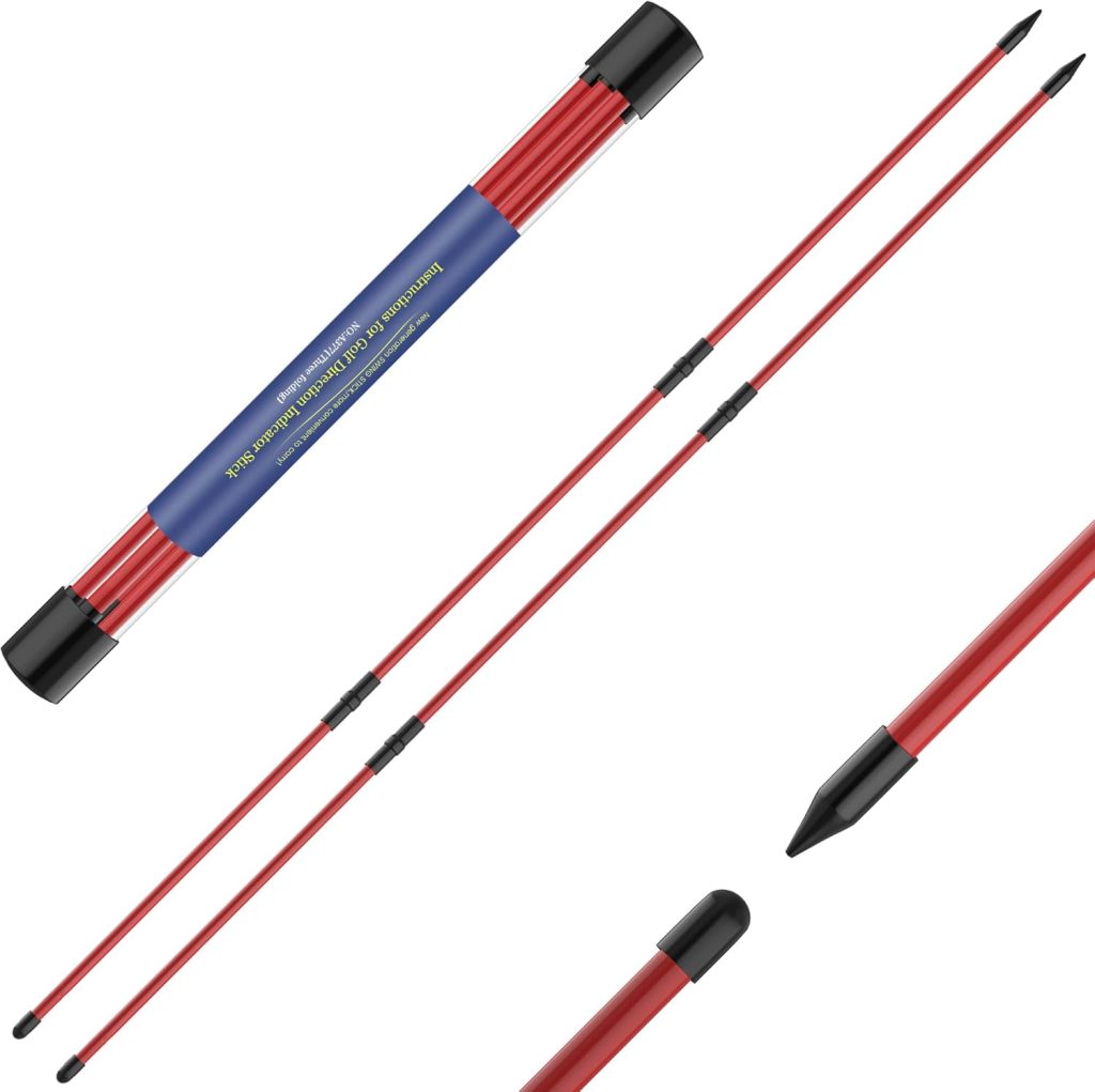 Golf Alignment Sticks 2 Pack,Upgraded 48 Collapsible Alignment Stick Golf Training Aid for Aiming, Putting, Swing Trainer, Golf Training Sticks with Clear Tube Case Golf Alignment Sticks 2 Pack,Upgraded 48 Collapsible Alignment Stick Golf Training Aid for Aiming, Putting, Swing Trainer, Golf Training Sticks with Clear Tube Case