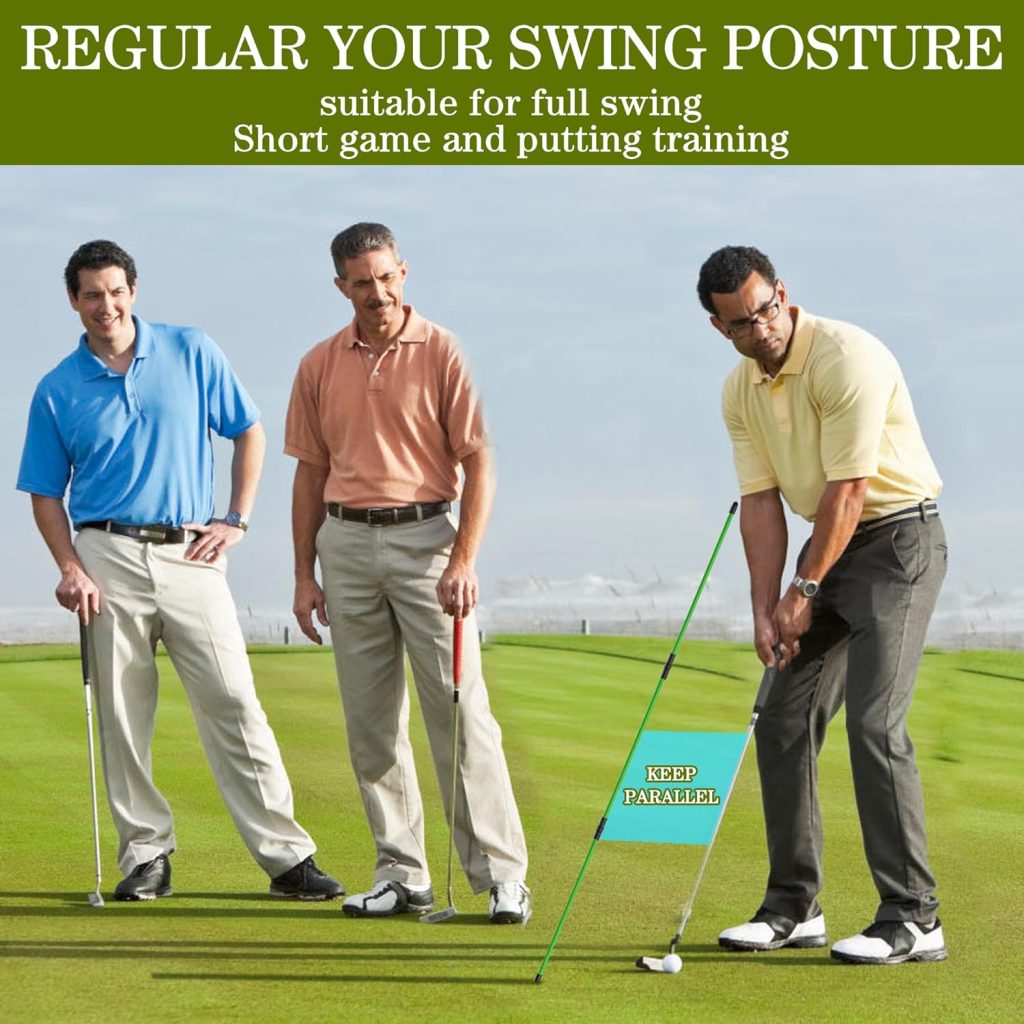 Golf Alignment Sticks 2 Pack,Upgraded 48 Collapsible Alignment Stick Golf Training Aid for Aiming, Putting, Swing Trainer, Golf Training Sticks with Clear Tube Case Golf Alignment Sticks 2 Pack,Upgraded 48 Collapsible Alignment Stick Golf Training Aid for Aiming, Putting, Swing Trainer, Golf Training Sticks with Clear Tube Case