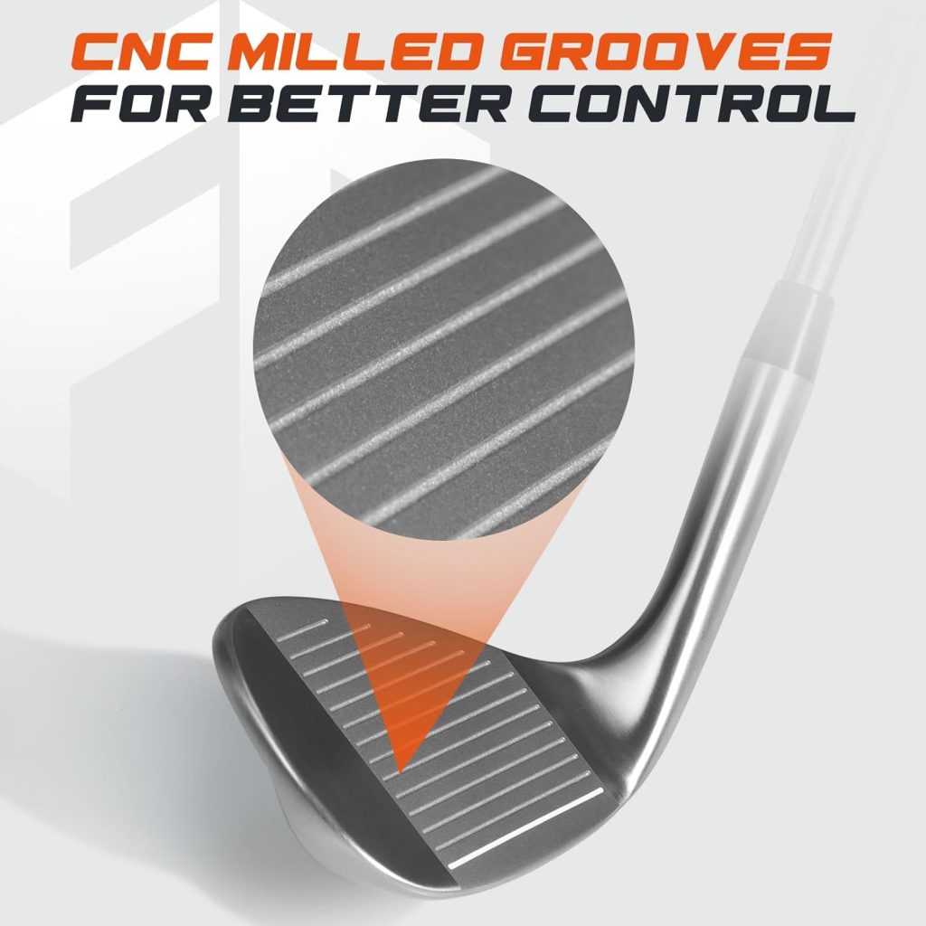 Golf Wedge Set, 50/52/54/56/58/60/70 Degree Golf Sand Wedge, Gap Wdege, Lob Wedge Golf Clubs for Men Women Right Hand, Milled Face for More Spin and Control Golf Wedge Set, 50/52/54/56/58/60/70 Degree Golf Sand Wedge, Gap Wdege, Lob Wedge Golf Clubs for Men Women Right Hand, Milled Face for More Spin and Control
