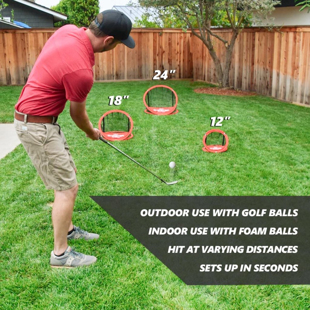 GoSports Chipster Pop-Up Golf Chipping Practice Net - Training Aid for Precision and Distance - Outdoor and Indoor Practice - Golf Gift GoSports Chipster Pop-Up Golf Chipping Practice Net - Training Aid for Precision and Distance - Outdoor and Indoor Practice - Golf Gift