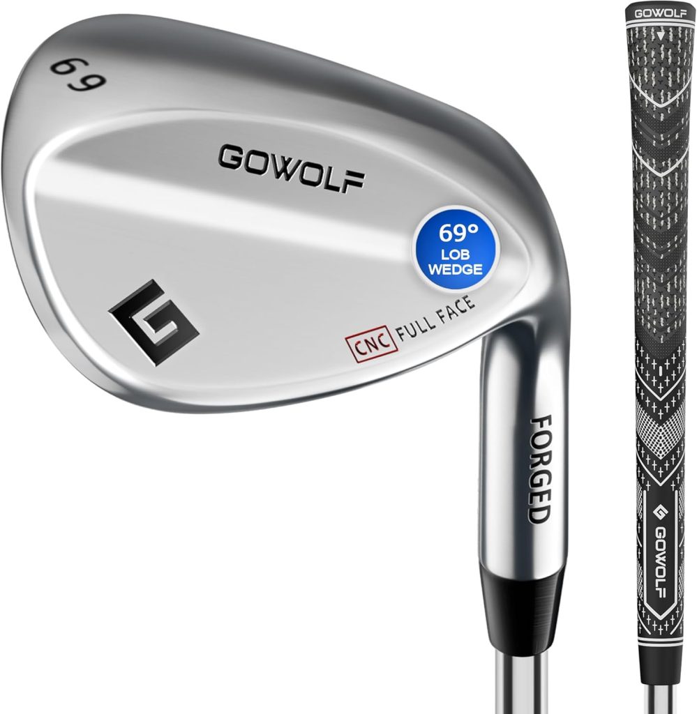 Gowolf Forged Golf Wedges 50/52/54/56/58/60/69 Degree Single or Sets for Men, Right Hand Premium Full Face Gap Wedge Sand Wedge Lob Wedge Golf Club, Great Golf Gifts - CNC Milled Face for More Spin Gowolf Forged Golf Wedges 50/52/54/56/58/60/69 Degree Single or Sets for Men, Right Hand Premium Full Face Gap Wedge Sand Wedge Lob Wedge Golf Club, Great Golf Gifts - CNC Milled Face for More Spin