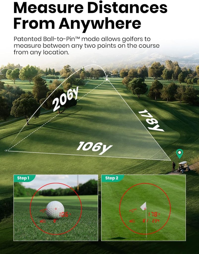 MILESEEY GenePro G1 Touchscreen GPS Rangefinder with Slope, 43000+ Preloaded Courses, 1300 Yards Laser Range Finder Golf with Red Green Display, 0.1s Flag Pole Locking Vibration, 6X Magnification MILESEEY GenePro G1 Touchscreen GPS Rangefinder with Slope, 43000+ Preloaded Courses, 1300 Yards Laser Range Finder Golf with Red Green Display, 0.1s Flag Pole Locking Vibration, 6X Magnification