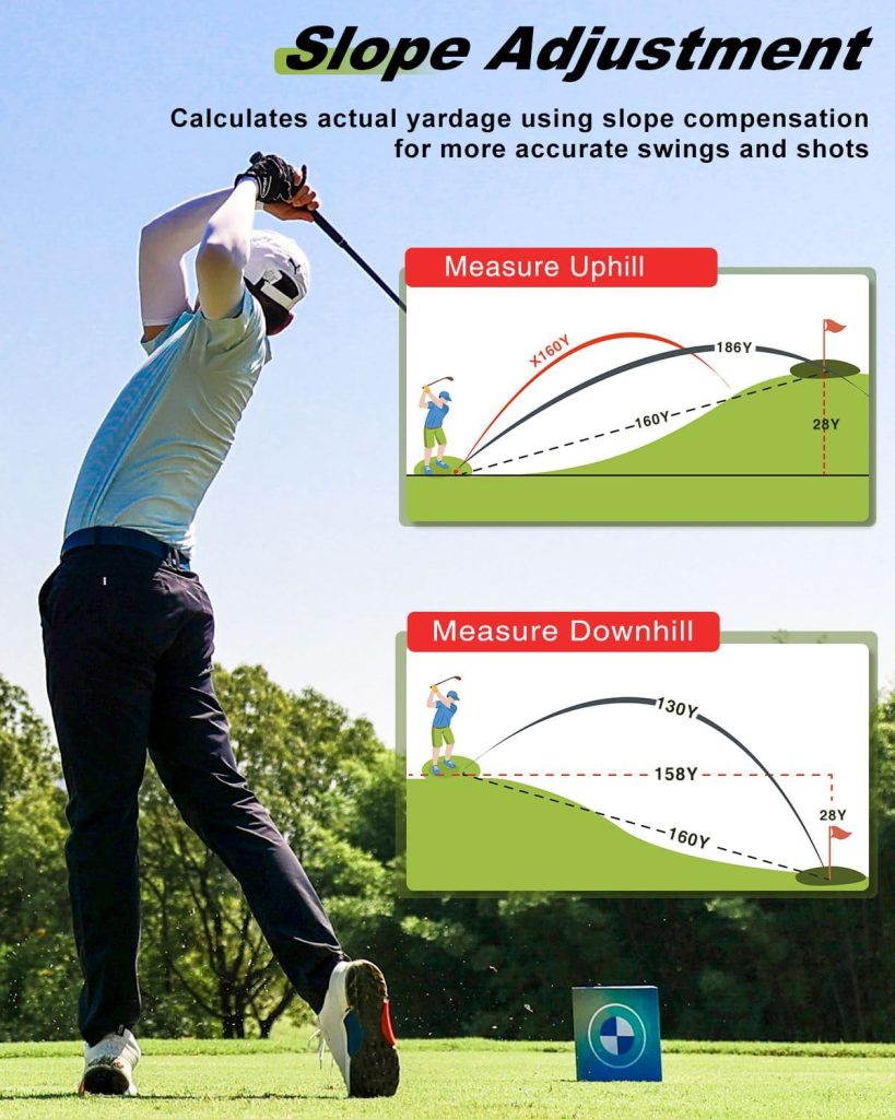 1200 Yards Range Finder Golf, 7X Magnification Golf Rangefinder with Slope, Laser Range Finder with Flag Lock, 0.5 Yard Accuracy, Ideal Golf Accessories for Golfers Hunting 1200 Yards Range Finder Golf, 7X Magnification Golf Rangefinder with Slope, Laser Range Finder with Flag Lock, 0.5 Yard Accuracy, Ideal Golf Accessories for Golfers Hunting