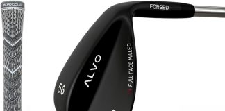 ALVO GOLF – Premium Full Face Golf Wedges, Golf Wedge Set and Singles, 3 Wedges 52/56/60/70 Degree,Lob,Gap,Sand Golf Club for Men, Premium Grip, Right Hand, max Spin