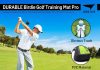 Birdie Golf: Birdie Mat Pro – Swing Training Aid, Sequin Tech Surface, Analyze Swing Path & Ball Impact, Portable in- Outdoor, 19.25″ Sports Accessory