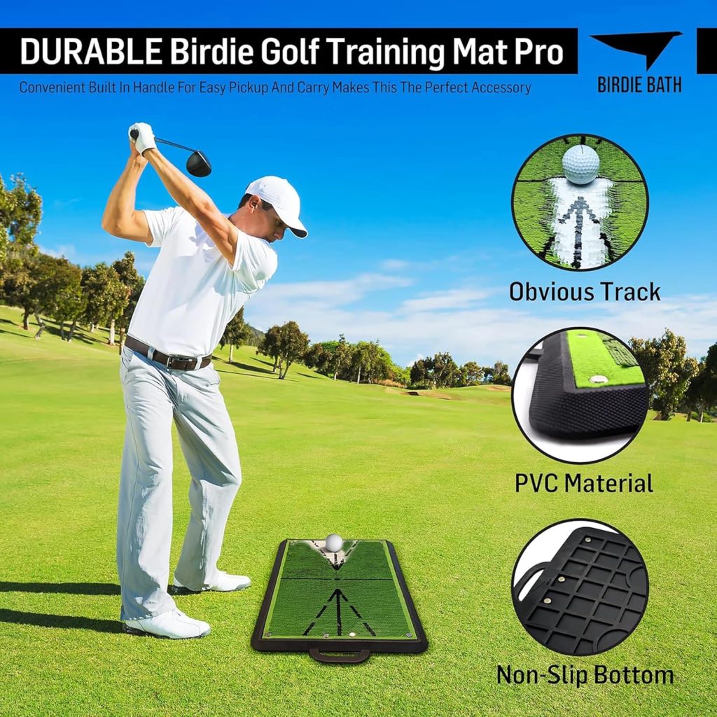 Birdie Golf: Birdie Mat Pro - Swing Training Aid, Sequin Tech Surface, Analyze Swing Path Ball Impact, Portable in- Outdoor, 19.25 Sports Accessory Birdie Golf: Birdie Mat Pro - Swing Training Aid, Sequin Tech Surface, Analyze Swing Path Ball Impact, Portable in- Outdoor, 19.25 Sports Accessory