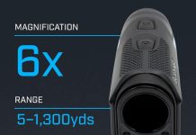 Bushnell Golf Tour V6 Shift Laser Rangefinder | Slope Compensation, PinSeeker, Magnetic Mount, 6X Magnification, 1300 Yard Range, 3D Flyovers in App, Signature Series Golf Towel