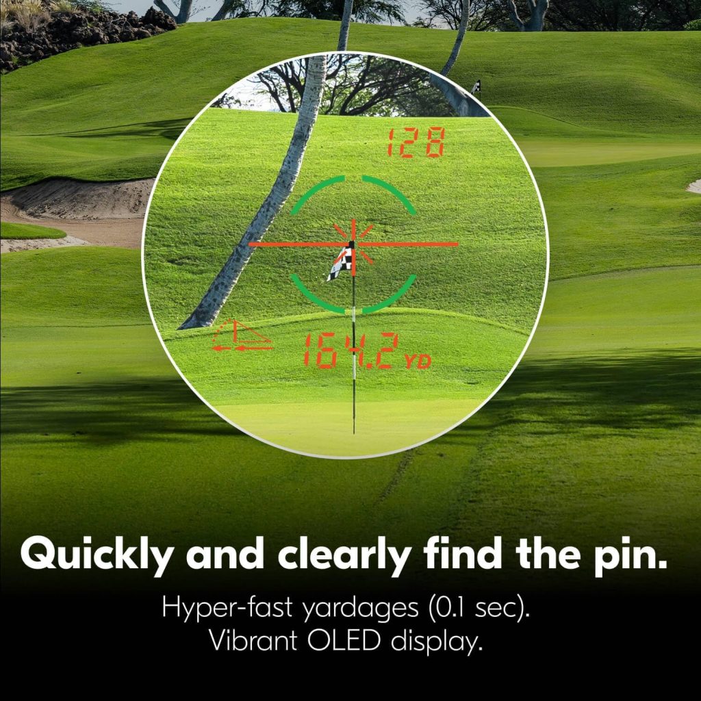 Nikon COOLSHOT PROIII STABILIZED Golf Laser Rangefinder | Waterproof 6X Monocular Optics with Hyper Read, Slope Compensation Dual Locked ON Quake | Golf Actual Distance Modes Nikon COOLSHOT PROIII STABILIZED Golf Laser Rangefinder | Waterproof 6X Monocular Optics with Hyper Read, Slope Compensation Dual Locked ON Quake | Golf Actual Distance Modes