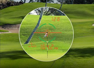 Nikon COOLSHOT PROIII STABILIZED Golf Laser Rangefinder | Waterproof 6X Monocular Optics with Hyper Read, Slope Compensation & Dual Locked ON Quake | Golf & Actual Distance Modes
