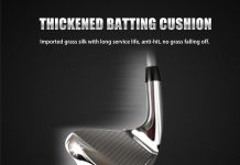 PGM Golf Swing Trainer – Golf Training Equipment with 5 Adjustable Height – Pure Path Swing Practice Mat Training Aid for Indoor Outdoor Home