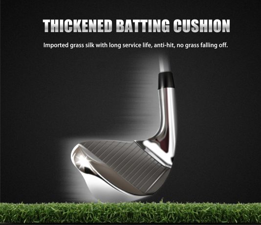 PGM Golf Swing Trainer – Golf Training Equipment with 5 Adjustable Height – Pure Path Swing Practice Mat Training Aid for Indoor Outdoor Home